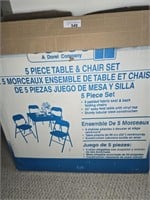 5 PIECE TABLE & CHAIR SET