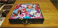 Metal Cash Drawer with Skull and Floral
