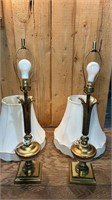 Vintage metal lamps