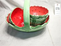 Watermelon Basket & Bowls