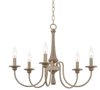 Kira Home 24in 5-Light French Country Chandelier
