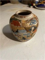 Asian Gold leaf painted vase