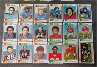1973 TOPPS FOOTBALL CARDS 18 CARD LOT
