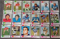 1973 TOPPS FOOTBALL CARDS 18 CARD LOT