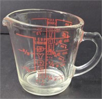 Pyrex D-Handle 1 Cup Glass Measuring Cup