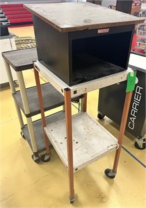 2 Rolling Carts & Table Top Podium