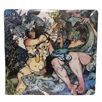 Barr??ness - Blue Record Album Cover Metal Print