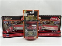 New Coca Cola Lot of 3 Trucks