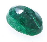 Loose Gemstone - 9.50ct Oval Cut Natural Emerald