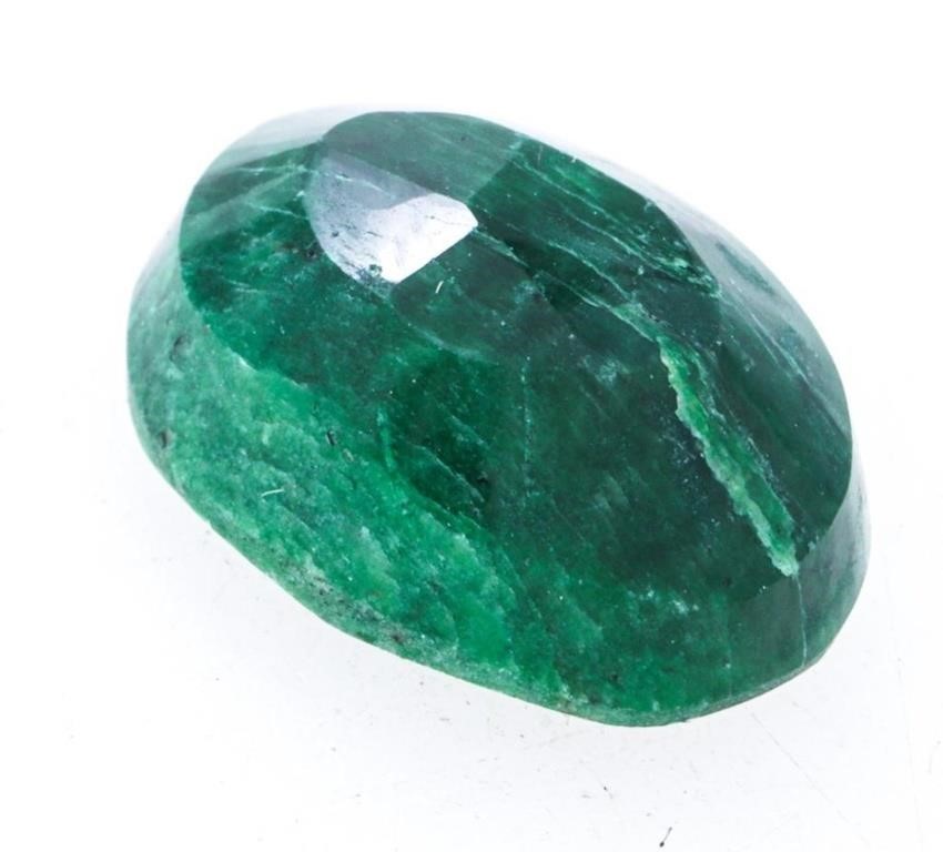 Loose Gemstone - 9.50ct Oval Cut Natural Emerald