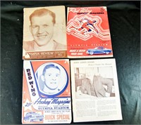 1950's-60's DETROIT RED WINGS Game Programs