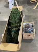 7.5 ft Christmas Tree, Box of Lights