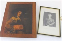 TWO vintage distinctively different prints