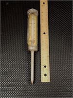 Vintage Morton Salt Meat Curing Thermometer 9in