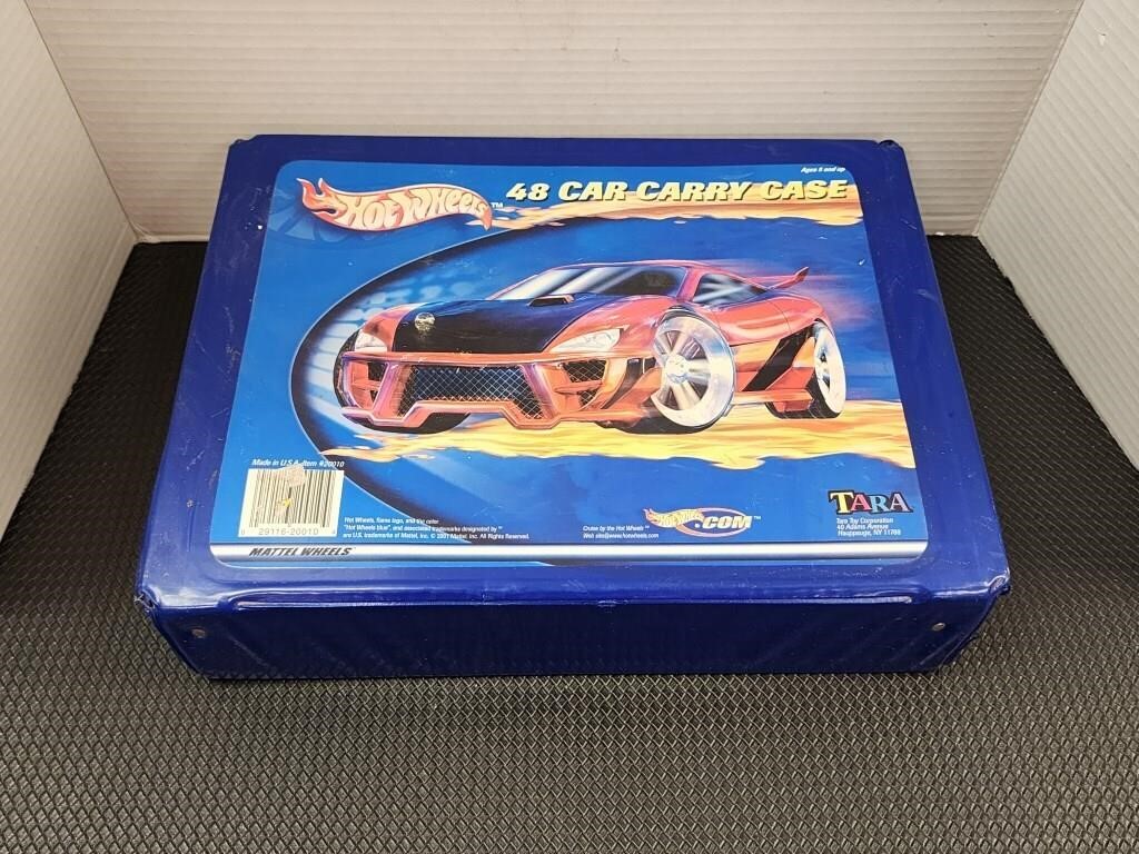 48 hotwheels case with contents