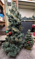 2 Artificial Christmas Trees