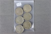 Bag Lot - 6 Buffalo Nickels