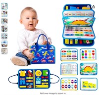 Busy Board Montessori Toys 8 Pages Sensory Board