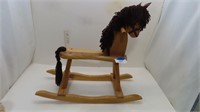 wooden rocking horse