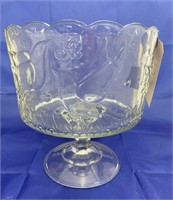 Glass Compote 9"H x 9"Dia