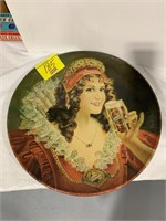 16" ROUND FALSTAFF BEER LADY CHARGER
