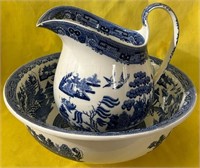 M - WEDGWOOD WILLOW PITCHER & BASIN (BR5)