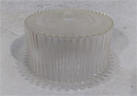 F7) Clear hard plastic cake plate and cover. Great