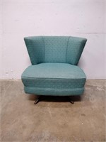 MCM Green Swivel Accent Chair