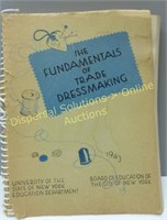 1943 Fundamental of Dressmaking Book