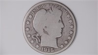 1915 Liberty Head Barber Half Dollar