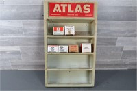 VINTAGE ATLAS DISPLAY CASE / CONTENTS