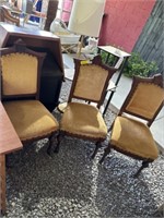 3 Victorian chairs