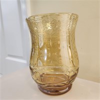 Bubbly Glass Hurricane Vase