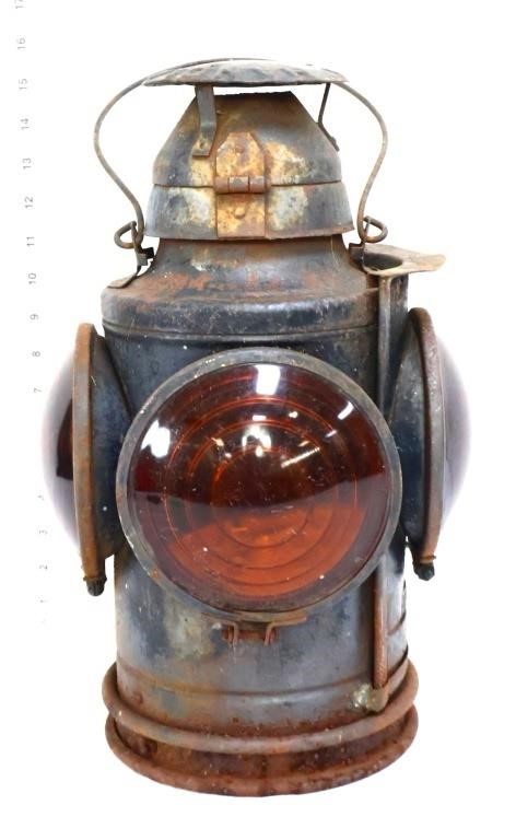 Vintage railroad switch lantern
