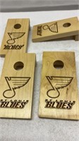 St. Louis Blues wood bottle holders