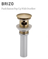 Pop-Up Drain w/Overflow-Luxe Gold RP2414GL