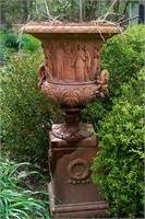 Fine Monumental Classical Terracotta Figural Urn