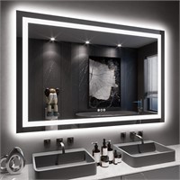 LOAAO 60X40 LED Bathroom Mirror  Anti-Fog