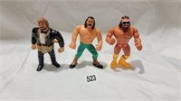 3 1990 hasbro titan wrestling figures