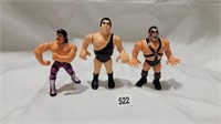 3 1990 hasbro titan wrestling figures