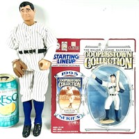 2 figurines BABE RUTH Copperstown 1995 +autre 13"H
