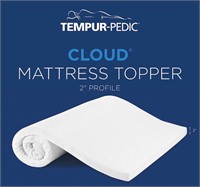Tempur-Cloud 2-Inch Mattress Topper, Queen,White