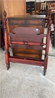 Mahogany Pineapple Twin Poster Bed