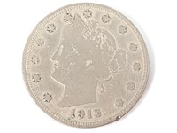 1912-S Liberty Nickel, Key Date Coin