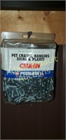 Peerless pet chains, hanging signs and plants,