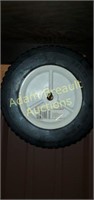 8 inch wheel with offset plastic hub, new