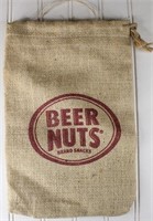 Beer Nuts Burlap Bag