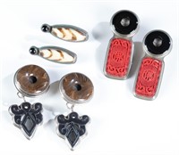 3 pairs of Gail Goldin Design Earrings.