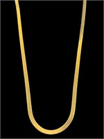Milor 14K Yellow Gold Herringbone Necklace