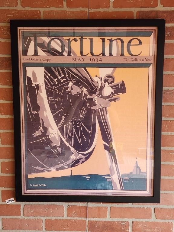 Framed "Fortune" Poster/Print 26x32
